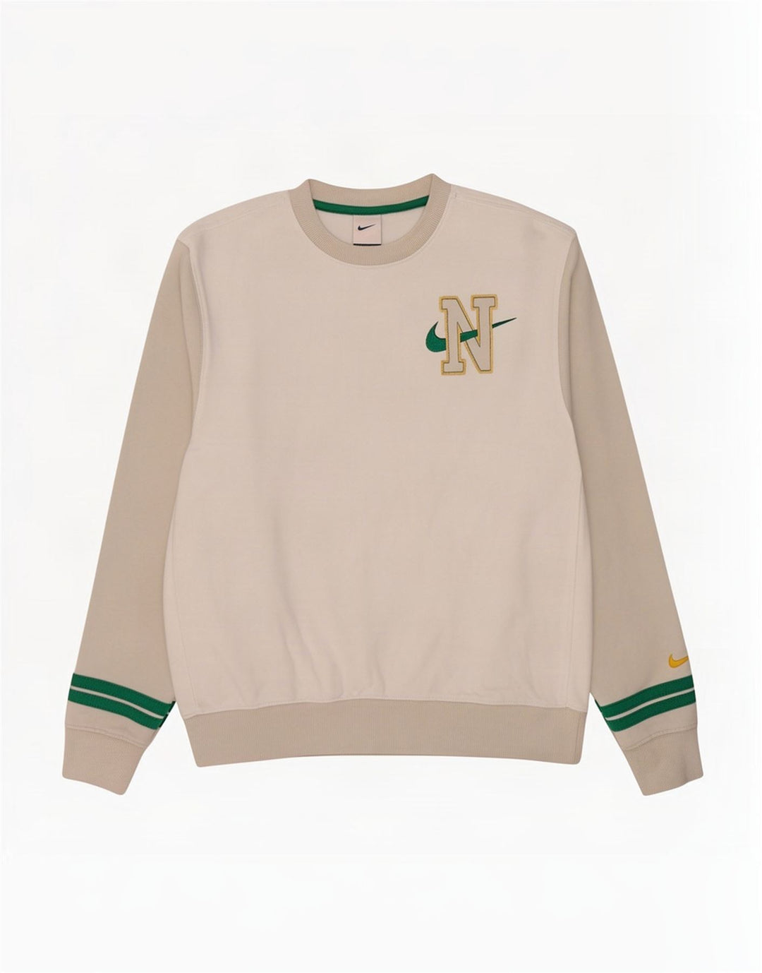 Nike Sweat-shirt graphique en coton color block blanc moyen pour homme