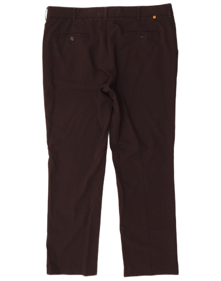 Farah Pantalon de Costume Droit Homme W40 L31 Noir Polyester