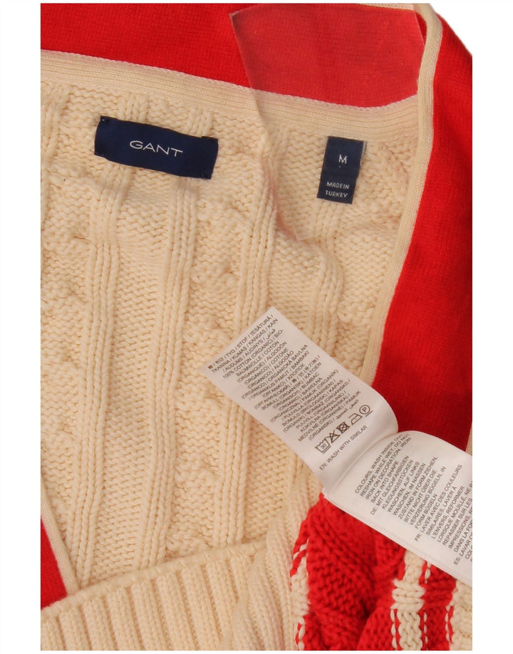 Gant Cardigan graphique pour femme UK 44 Beige moyen Colourblock