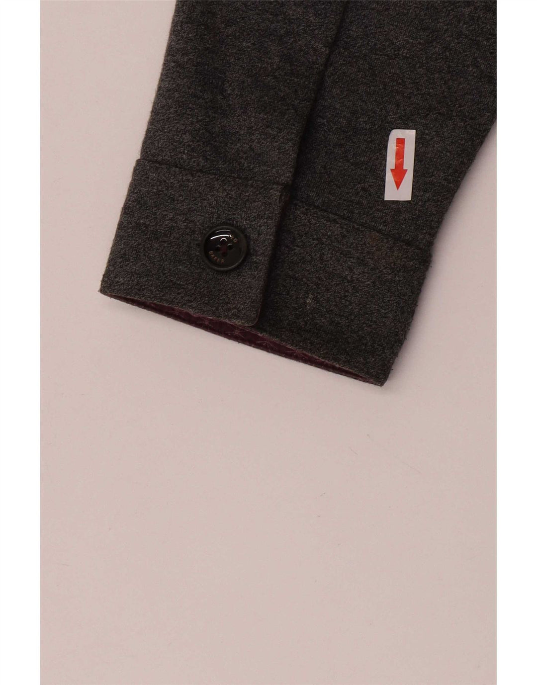 Ted Baker Veste Bomber Homme Taille 4 Grand Gris Polyester
