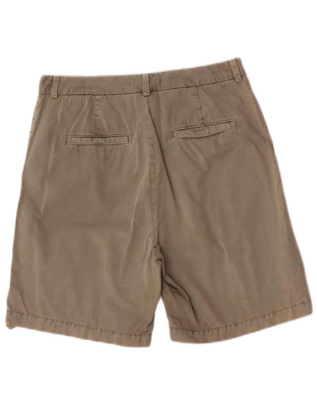 Marks & Spencer Short Chino Femme UK 12 Moyen W30 Coton Kaki
