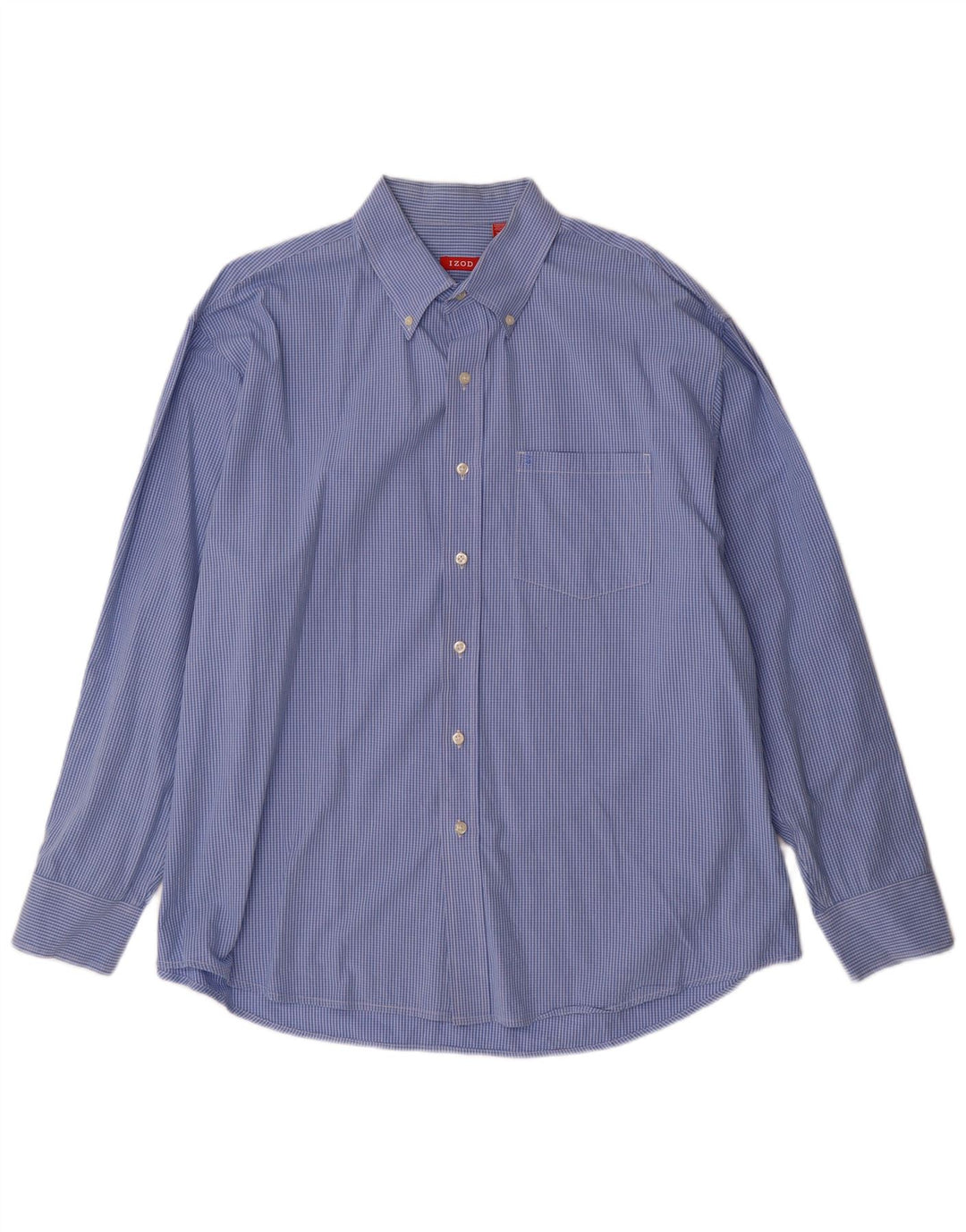 IZOD Chemise Homme XL Bleu Carreaux Coton