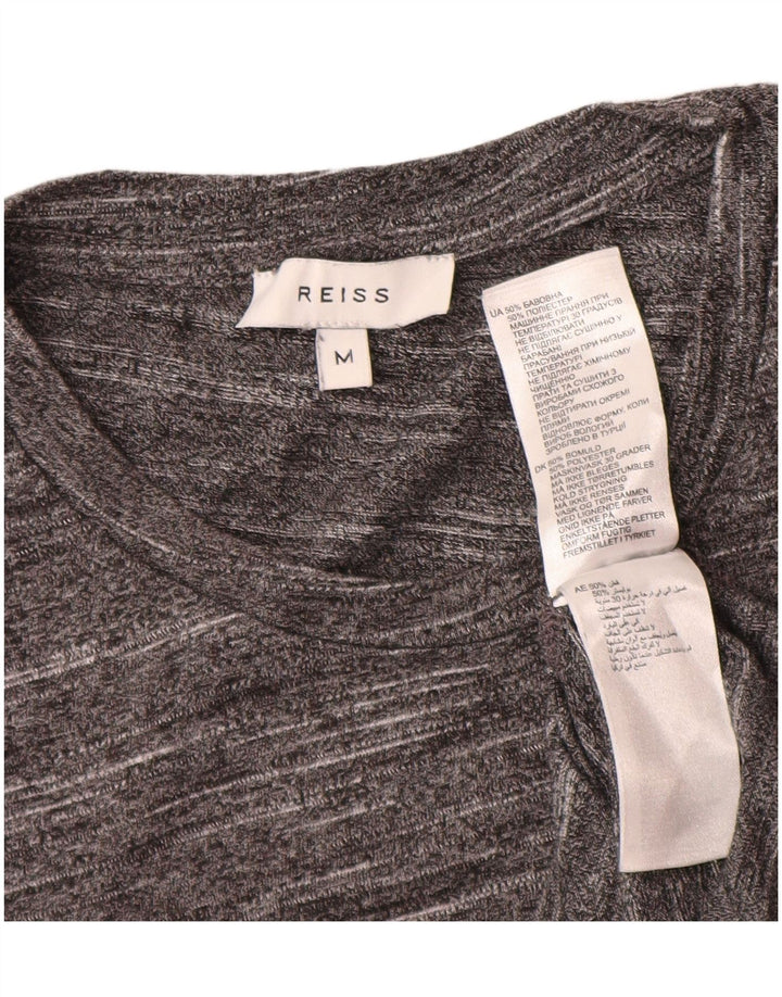 Reiss T-Shirt Homme Gris Moyen Moucheté Coton