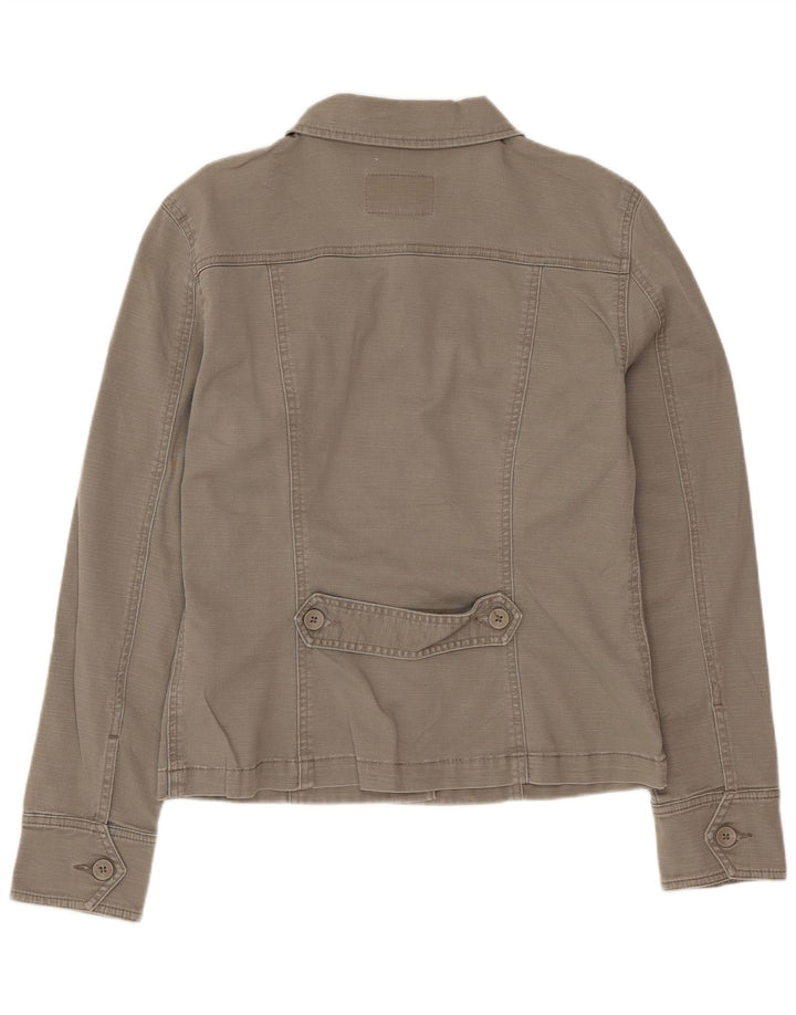 Calvin Klein Jeans Veste en jean pour femme UK 12 Coton kaki moyen