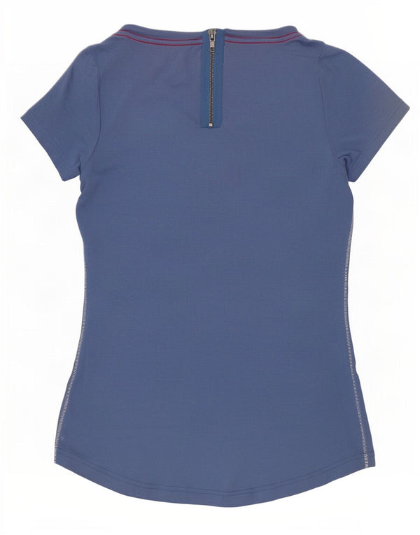 Kangourous T-Shirt Graphique Femme UK 14/16 Grand Bleu Coton
