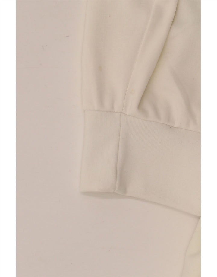 vintage Mens Survêtement Top Veste 2XL Blanc Colourblock Nylon