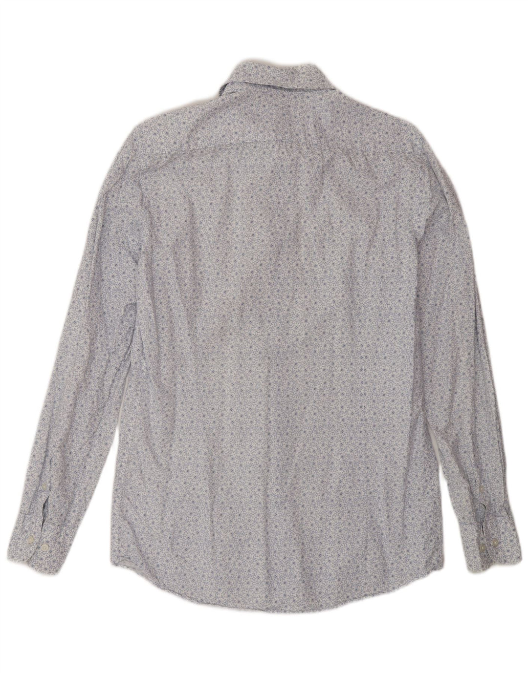 Massimo Dutti Chemise Homme Petit Blanc Floral Coton