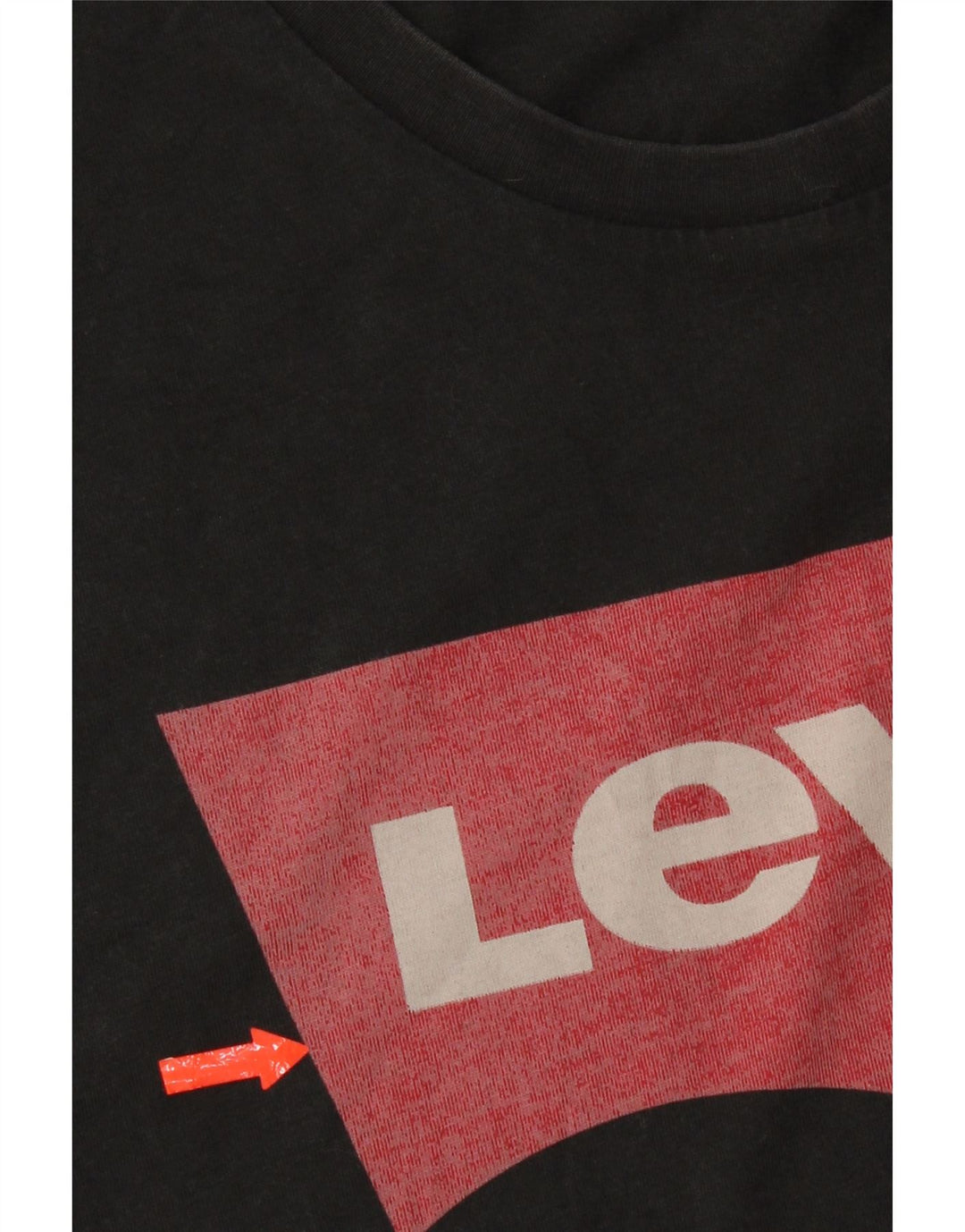Levi's T-Shirt Graphique Top XL Homme Noir Coton