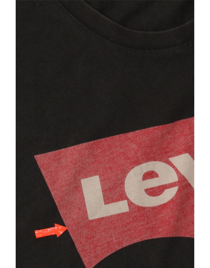 Levi's T-Shirt Graphique Top XL Homme Noir Coton