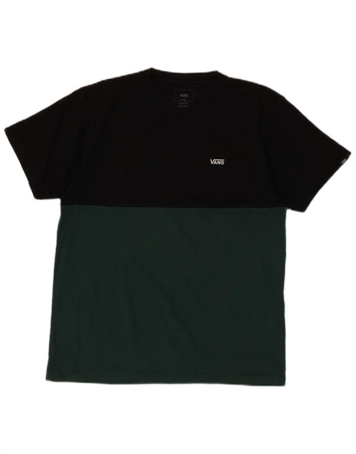 Vans T-shirt coupe classique pour homme en coton color block noir moyen