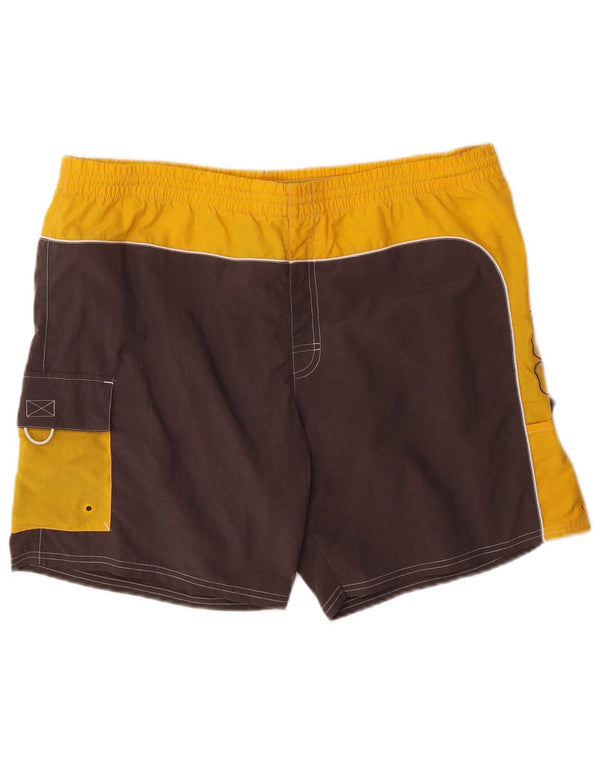 Fila Short de Bain XL Homme Jaune Colorblock Polyamide
