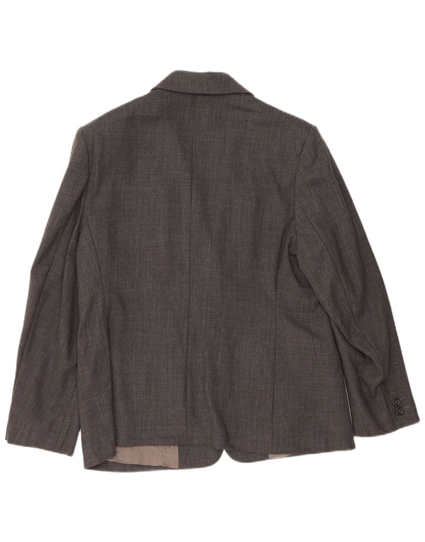 Marks & Spencer Veste blazer à 2 boutons pour femme UK 16 Grande laine grise