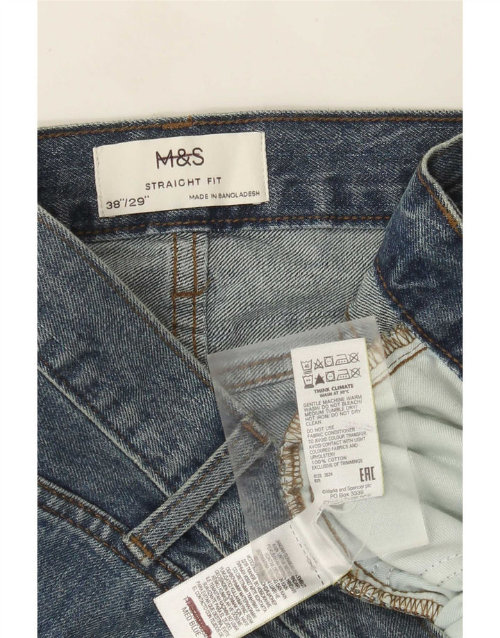 Marks & Spencer Jean droit homme W38 L29 bleu coton