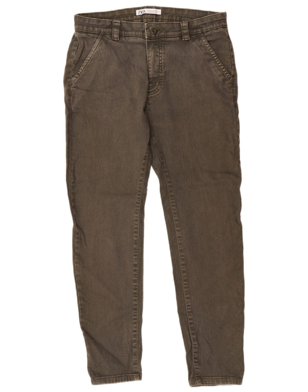 Zara Jean fuselé pour homme EU 42 Large W32 L28 Kaki