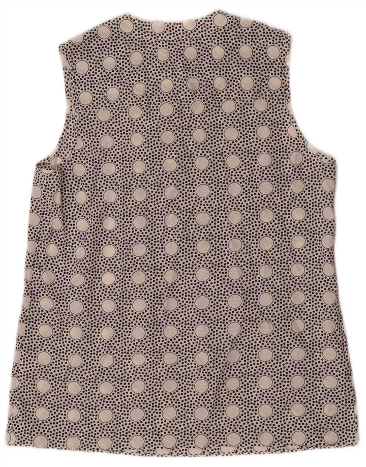 J. CREW Chemisier sans manches pour femme US 4 Petit pois blanc Polyester