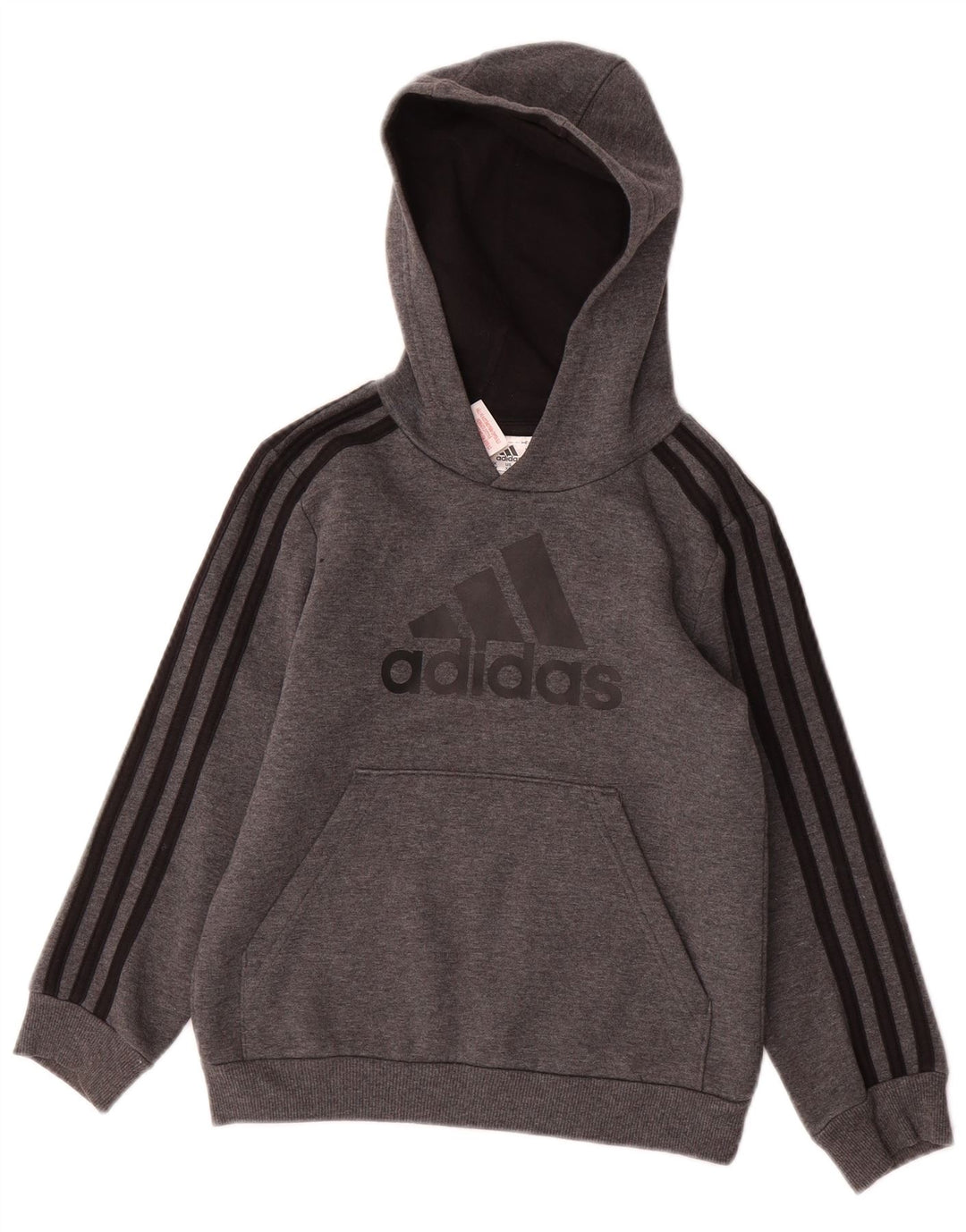 ADIDAS Pull à capuche graphique pour garçon 7-8 ans Gris Polyester