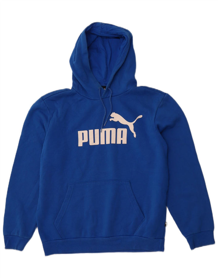 PUMA Sweat à Capuche Graphique Homme Bleu Moyen Coton