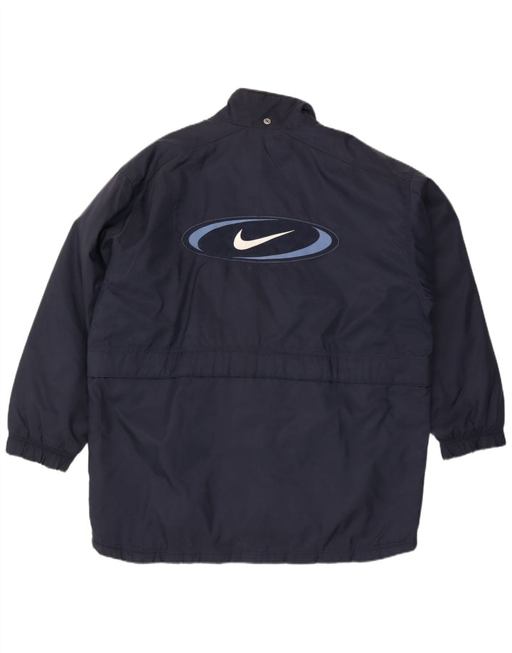 Nike Veste coupe-vent graphique pour homme UK 42/44 Large Bleu marine Nylon