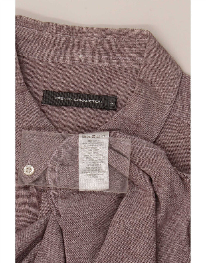 French Connection Chemise Homme XL Violet Coton