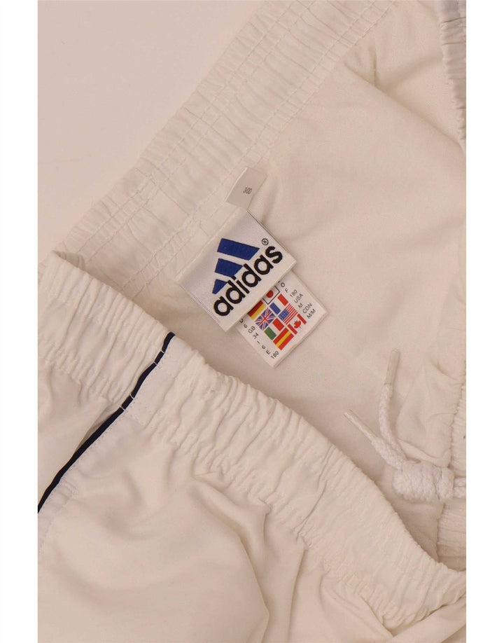 Adidas Pantalon de survêtement pour homme Large Blanc Polyester