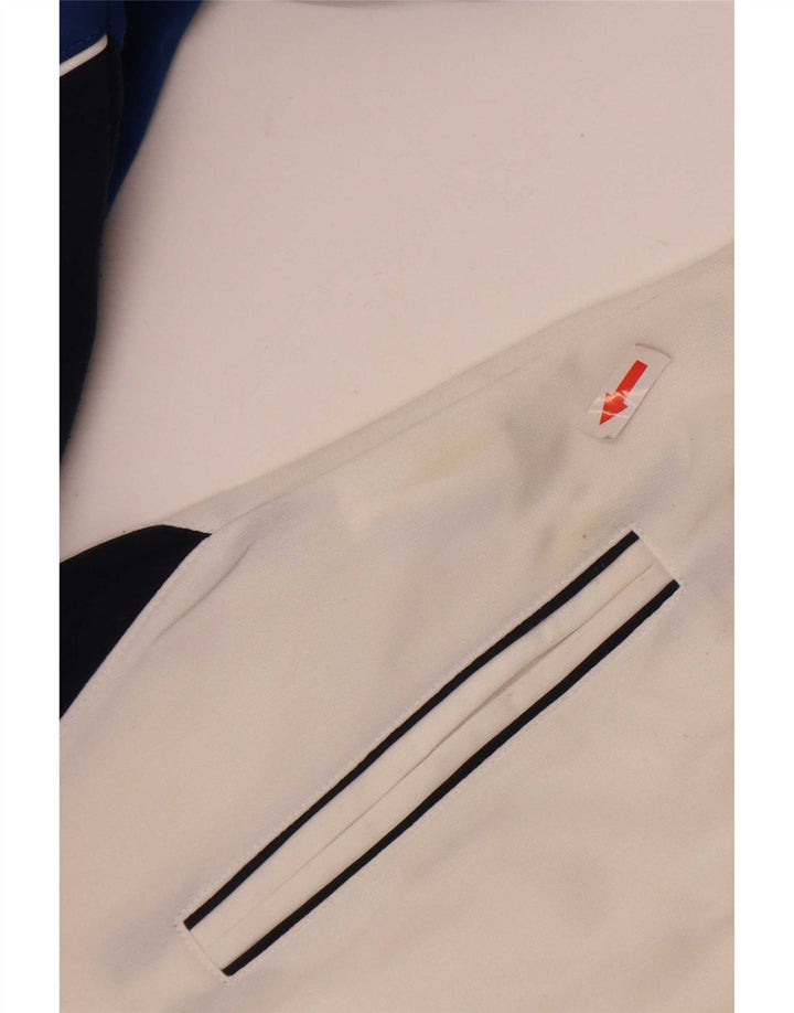 Champion Veste de Survêtement Homme Blanc Moyen Polyester Colorblock