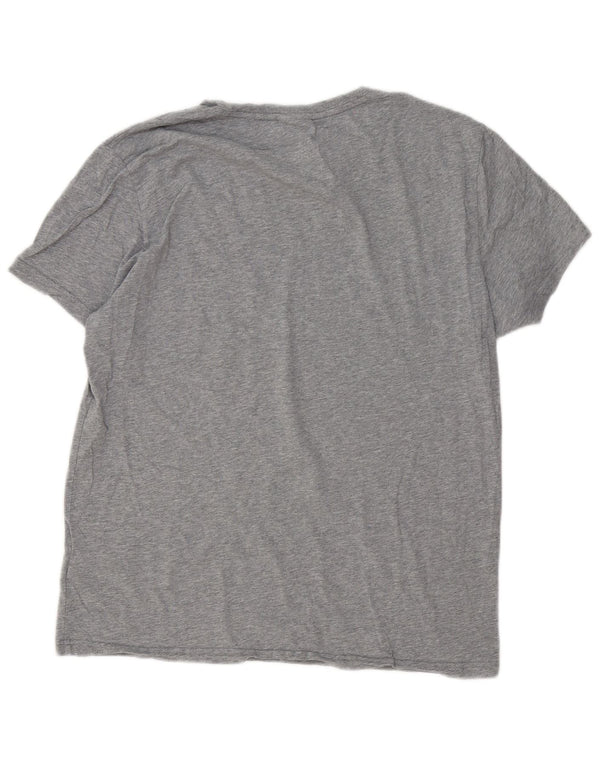 Gant T-Shirt Graphique Homme Gris Large Coton