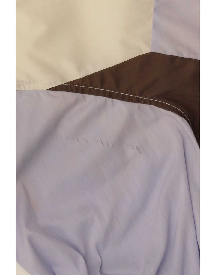 Hugo Boss Chemise en coton colour block multicolore moyen