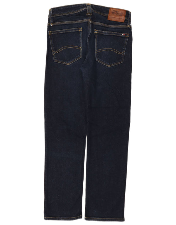 Tommy Hilfiger Mens Straight Jeans W32 L28 Navy Blue Cotton