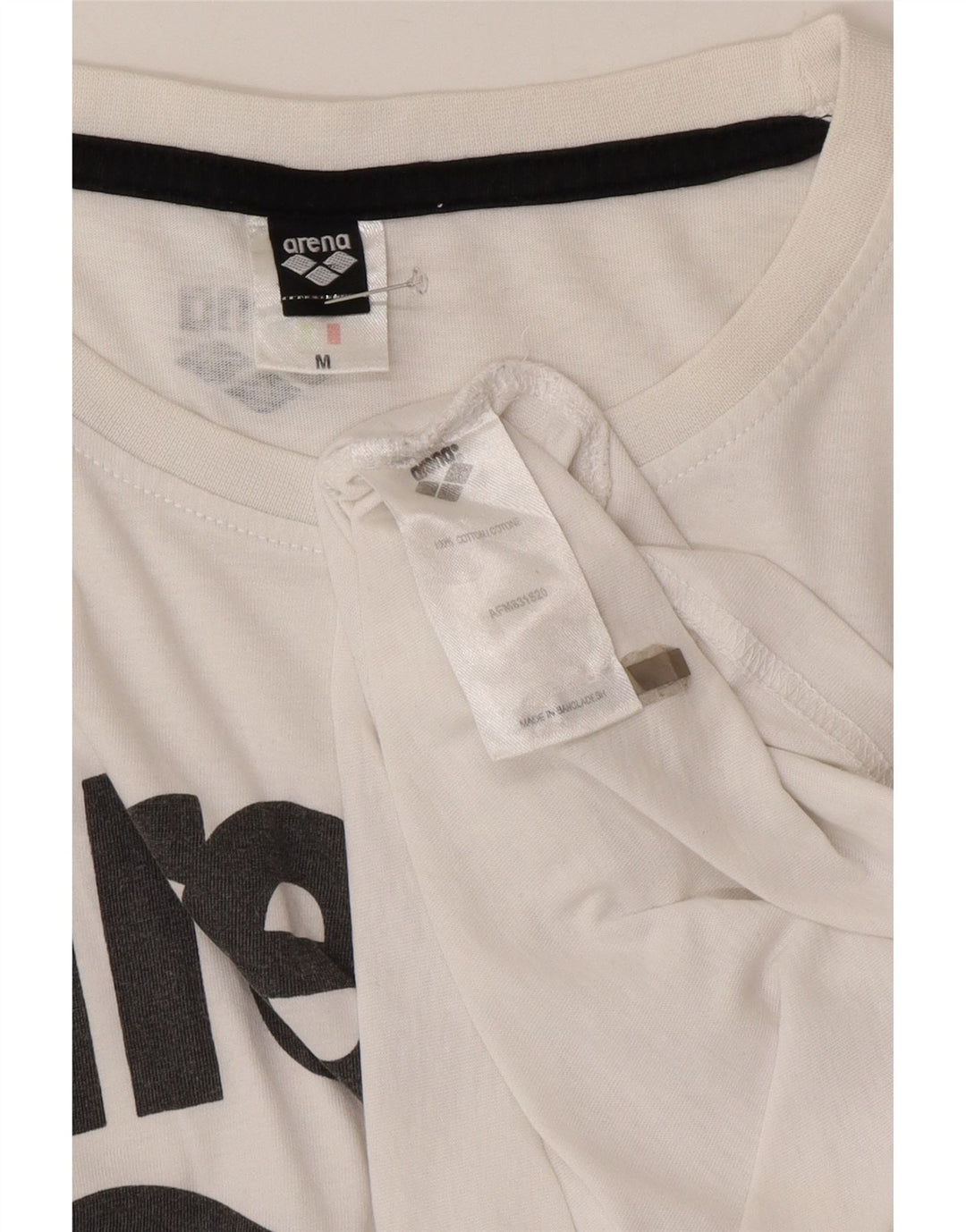 Arena T-Shirt Graphique Homme Blanc Moyen Coton