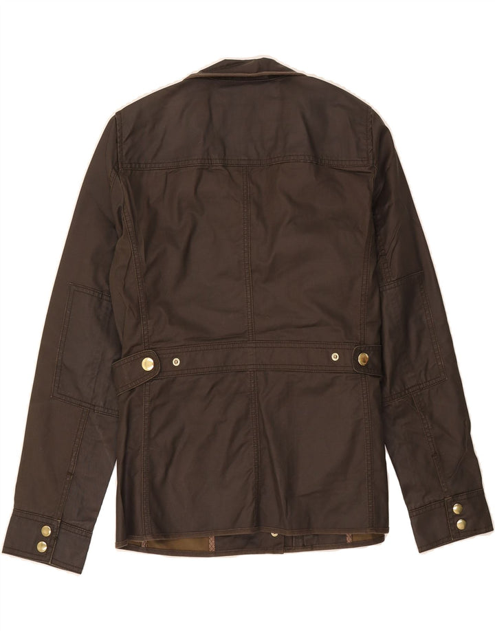 J. CREW Veste utilitaire pour femme UK 10 Petit coton marron