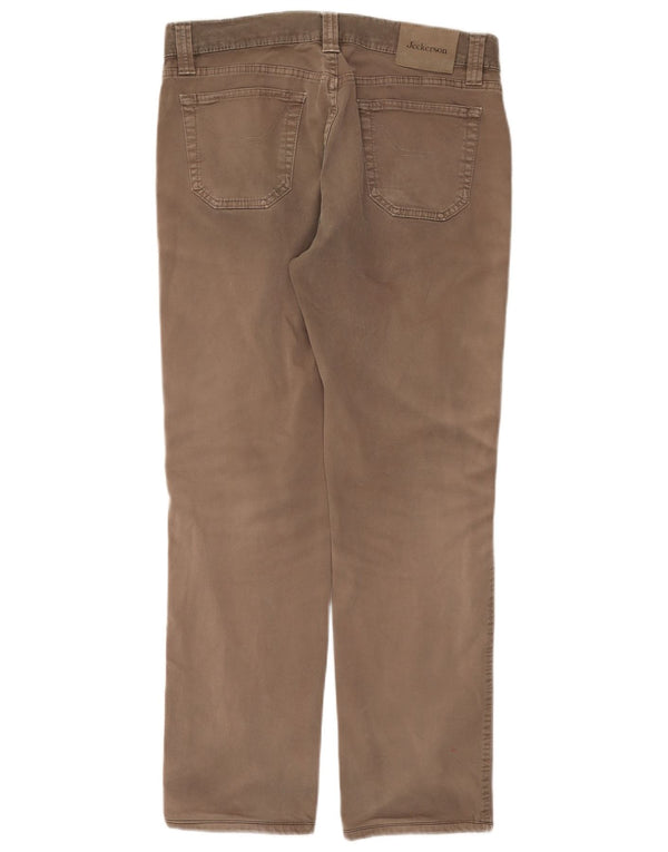 Jeckerson Pantalon décontracté droit pour homme W32 L28 Gris Coton