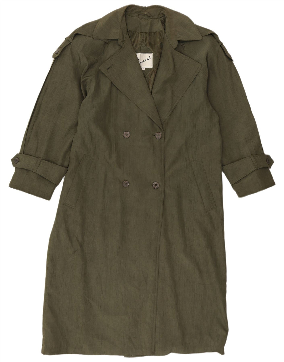 Savannah Trench-coat surdimensionné pour femme UK 10 Petit vert Polyester