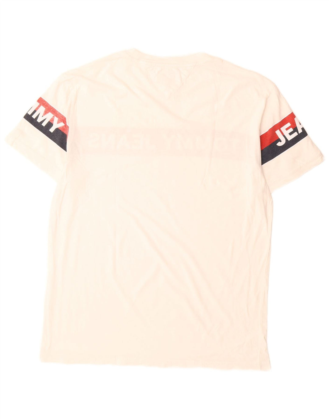 Tommy Hilfiger T-Shirt Graphique Homme Blanc Moyen