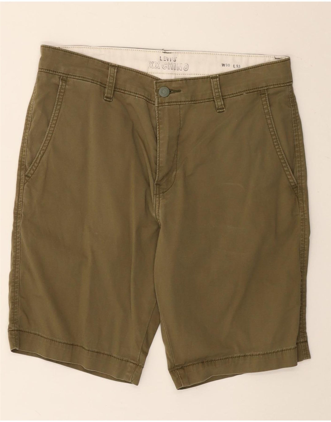 Levi's Short Chino W30 Homme Kaki Moyen Coton