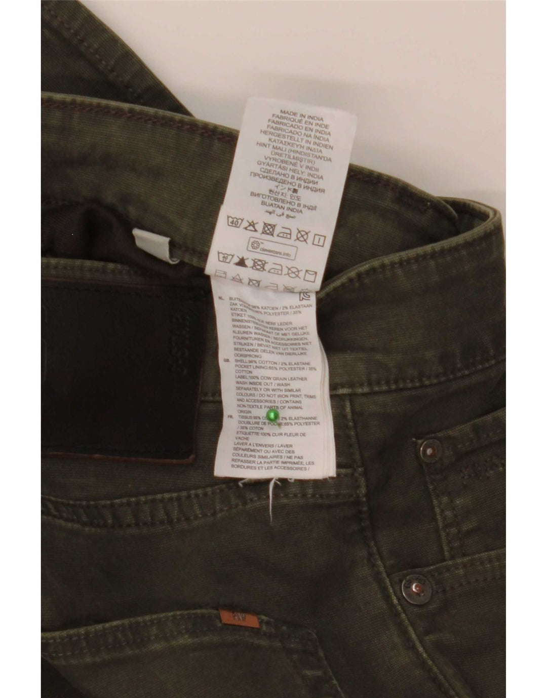 G-Star Jean Slim Homme W30 L32 Kaki Coton