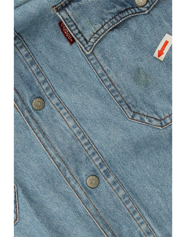 Casucci Chemise en Jean Bleu Moyen Coton Homme