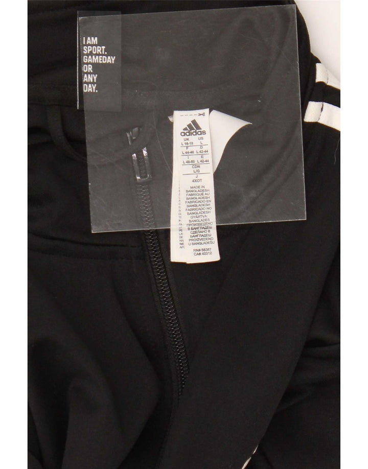 Adidas Veste de survêtement pour femme UK 16/18 Large Noir Polyester