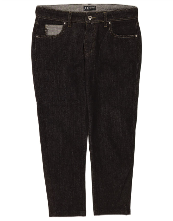 Armani Femme Jean Court W29 L23 Coton Noir