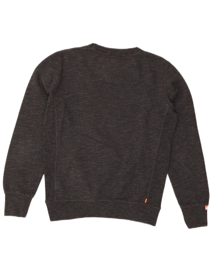 Superdry Sweat-shirt en coton moucheté gris moyen pour homme