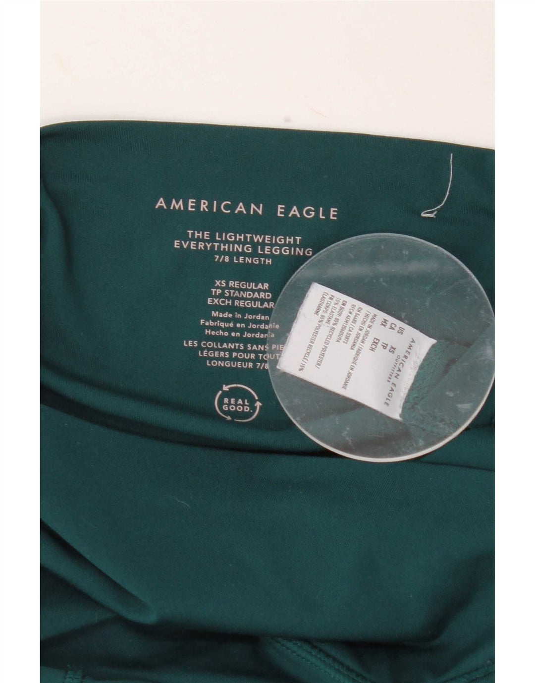 American Eagle Leggings Femme UK 4 XS Vert Polyester