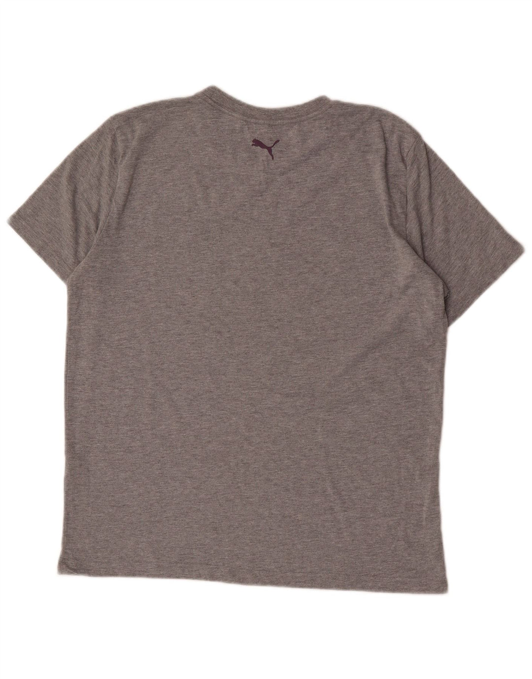 Puma T-Shirt Graphique Homme Large Gris Moucheté Coton