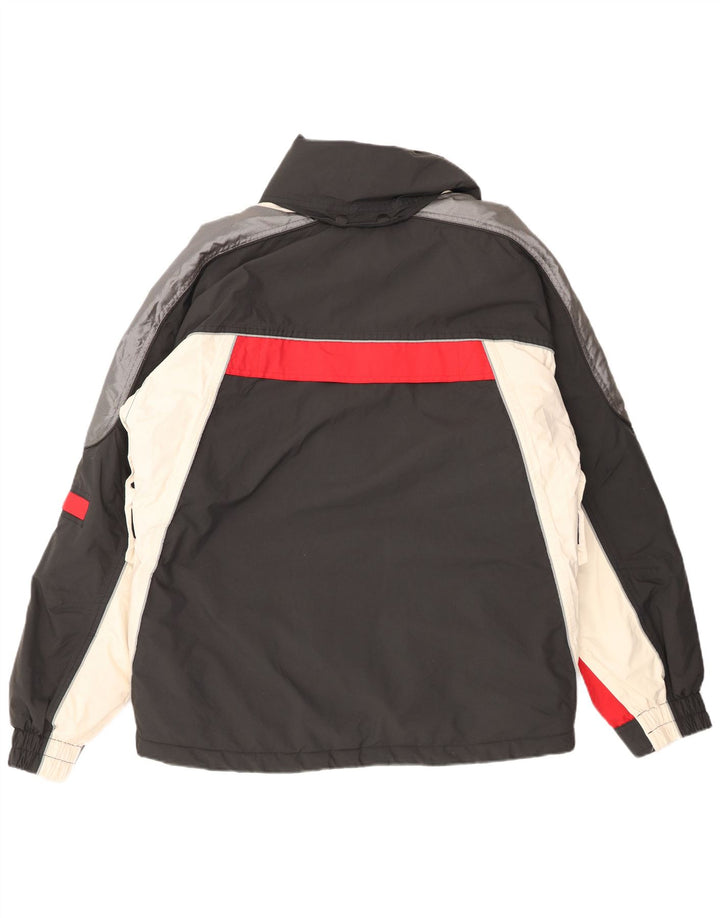 Luhta Veste de ski pour homme UK 40 Large Bleu marine Colourblock Polyamide