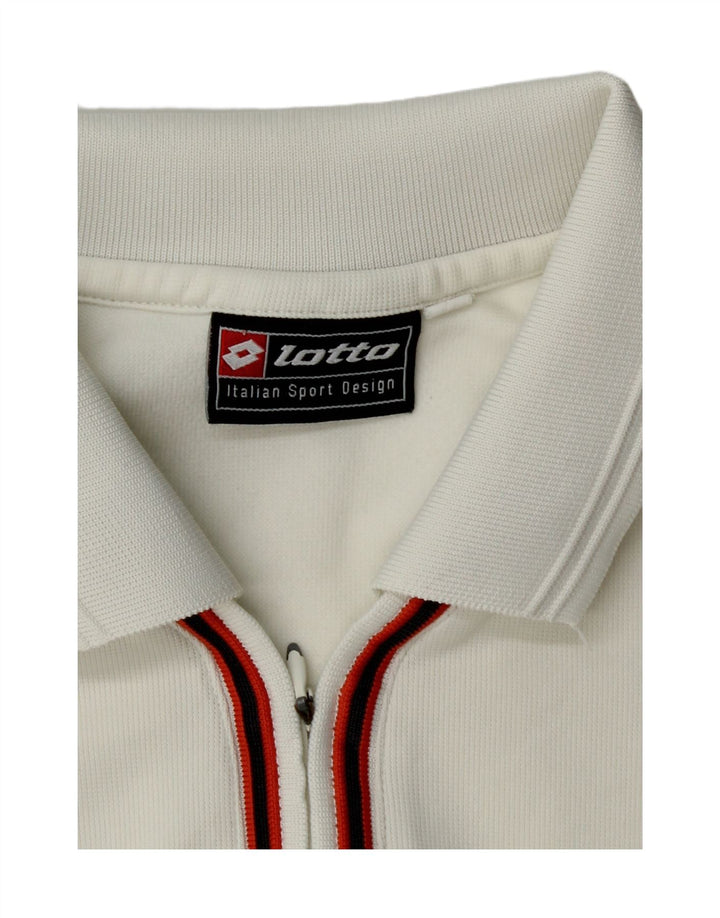 Lotto Polo Homme Blanc Moyen
