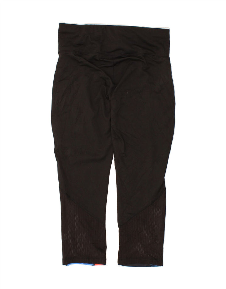FILA Womens Leggings UK 8 Small  Black Colourblock Polyester Vintage Fila and Second-Hand Fila from Messina Hembry 