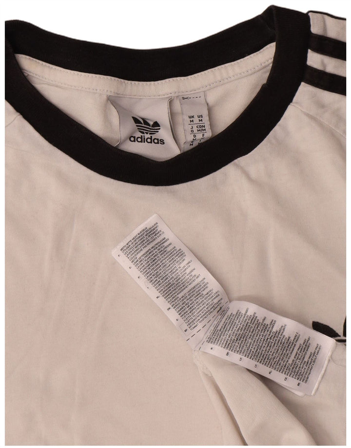 Adidas T-Shirt Homme Blanc Moyen Coton