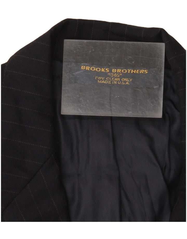 BROOKS BROTHERS Veste blazer 346 pour homme UK 38 Bleu marine moyen à fines rayures