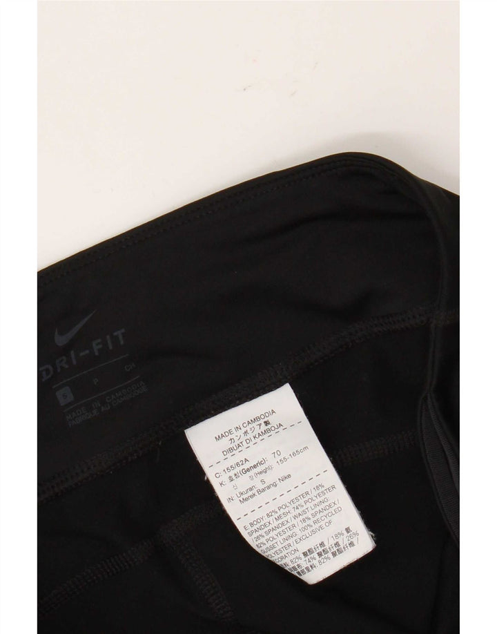 Nike Climalite Capri Legging pour femme UK 10 Petit Noir Polyester