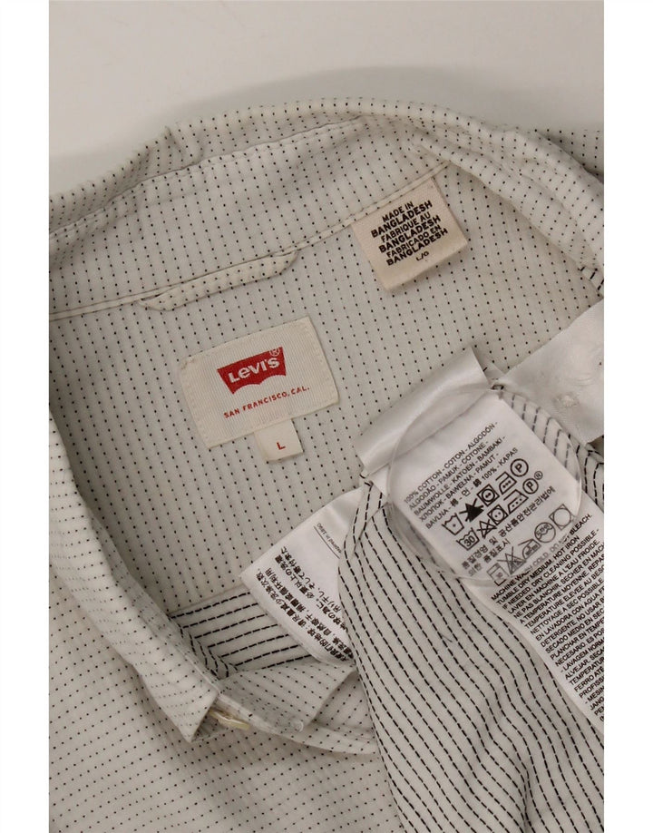 Levi's Chemise Homme Large Blanc Spotted Cotton
