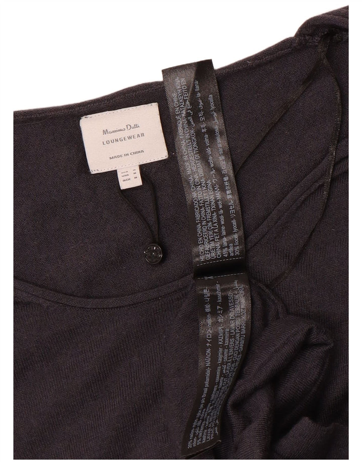 Massimo Dutti Pull col bateau pour femme UK 14 Laine gris moyen