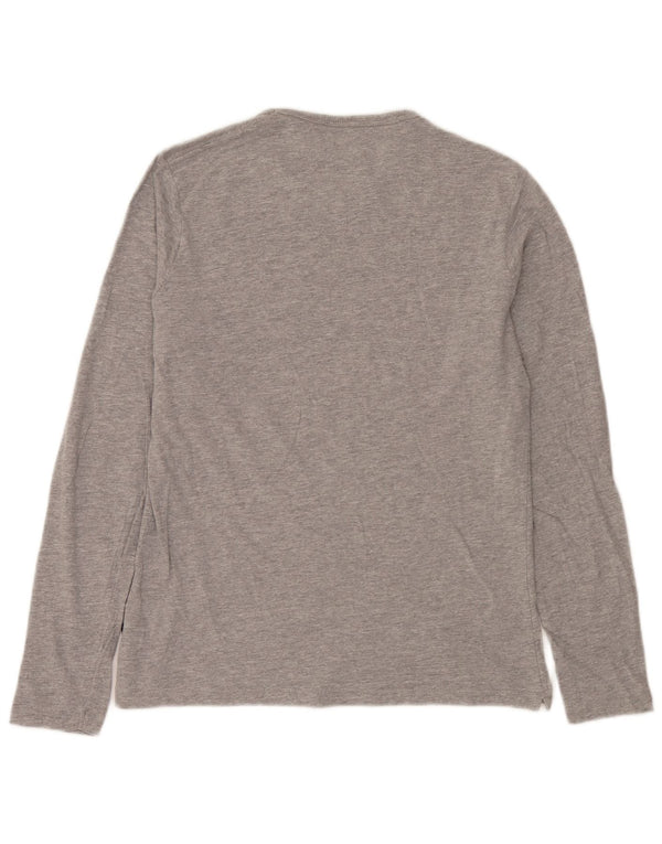 French Connection Haut à Manches Longues Homme Gris Moyen Coton